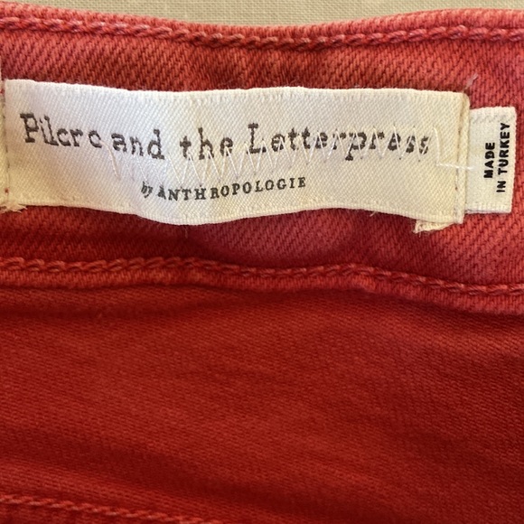 Pilcro and The Letterpress High Rise Slim Ankle Jeans Size 28 - Picture 5 of 9